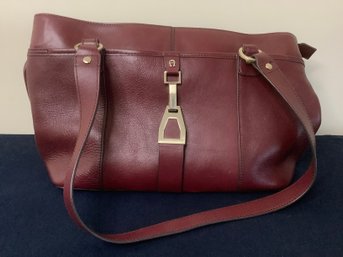Etienne Aigner Maroon Toned Purse