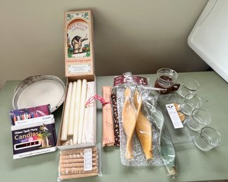 Lot Of Candles, Tapers, Etc.