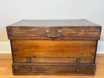 A Vintage Wooden Tool Chest