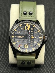 Unusual Men's STUHRLING 'AERONAUT' Aviator Wristwatch