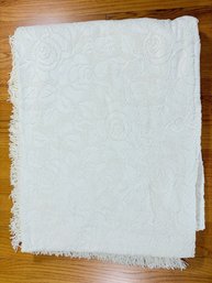 Sears Roebuck Harmony House White Chenille Bedspread