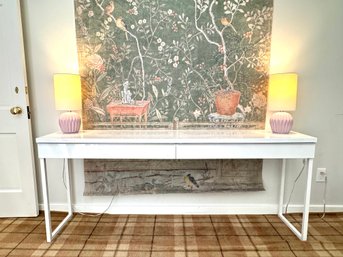 IKEA Besta Burs High Gloss Desk   (LOC F:2)