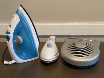 Westinghouse Steam Iron, Rowenta Steam N Press Steambrush And A Portable Cooling Fan