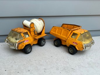 Vintage Tonka Dump Truck & Cement Mixer