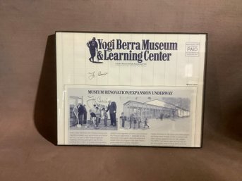 Yogi Berra Signature