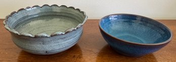 Two Pieces Of Signed Pottery