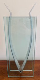 Glass And Metal Vase