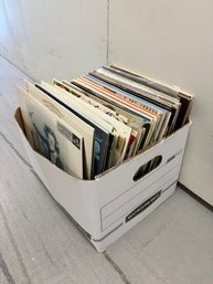 Banker's Box Mystery Lot Of Vintage Records/LPs