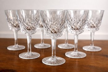 Waterford 'lismore' Fine Cut Crystal Stemware (set Of 7)