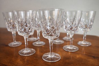 Gorham 'lismore' Fine Cut Crystal Water Goblets (set Of 10)