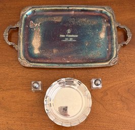 Silver Plate Lot With Tiffany & Co. Tray