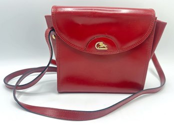 Cristian Vintage Italian Red Leather Crossbody Bag