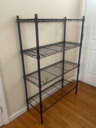 Useful Black Metal Storage Shelving Unit  #1