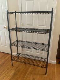 Useful Black Metal Storage Shelfing Unit #2