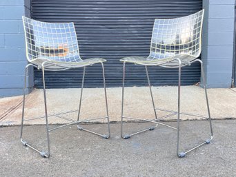 Pair 1990s Marco Maran X3 Counter Stools For Max Design - Pair 2 Of 2