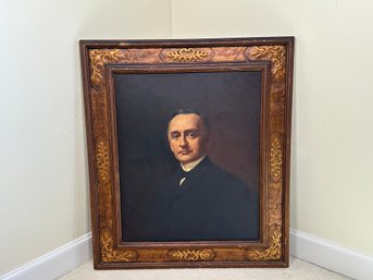 Antique Emil Brescott 1918 Painting With Stunning Frame