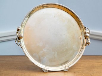 Beautiful Twin Handled Silver Serving Tray