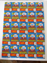 1990 Fleer Baseball 10th Anniversary Edition (25) Factory Sealed Wax Packs