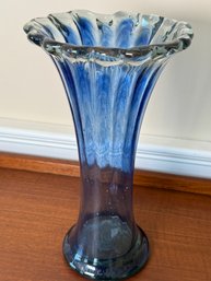 Large Tall Cobalt Blue Vase