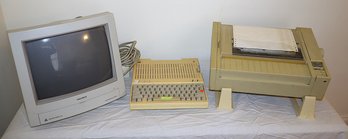 Apple Computer, Printer & Magnavox Color Monitor