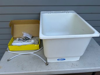 New & Complete With Plumbing Utility Sink
