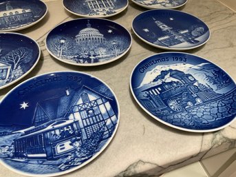 8 Christmas Collectible Plates 1986-1993