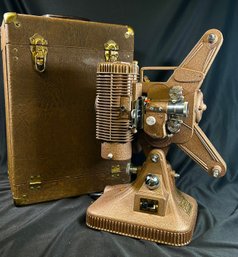 Vintage Keystone Model K-108 8mm Movie Projector With Carrying Case.