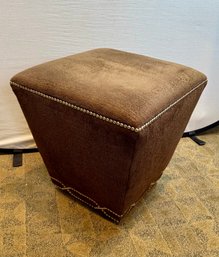 A Charles Stewart Company ' Graves ' Ottoman Ultrasuede Fabric