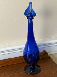 Antique Persian Hand Blown Cobalt Blue Islamic Tear Catcher Bottle
