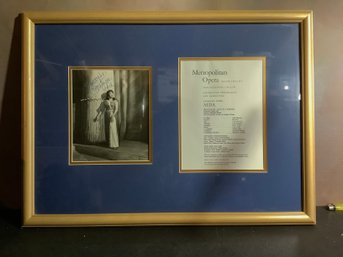 Signed Photograph Of Metropolitan Opera Leontyne Price #4
