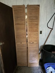 Pair (2) Of Plantation Bi-fold Doors (pair #1)