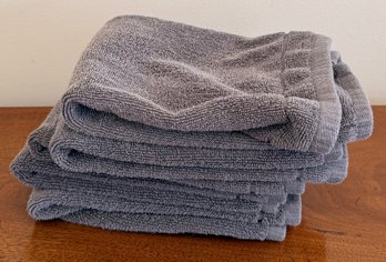 Five Gray Hand Towels
