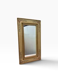 A Vintage Wooden Hand Painted Wall Mirror