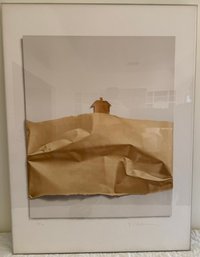 Framed Signed And Numbered Colored Lithograph Titled House By Yrjo Edelmann