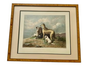 Highland Dogs Engraving From The Original Painting Of Sir E. Landseer