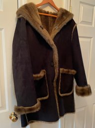 Stunning Ladies DENNIS BASSO Hooded Coat