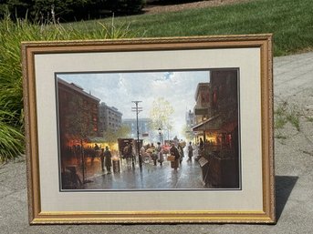 G Harvey 'Immigrants In A New Land' Signed & Numbered Framed Lithograph