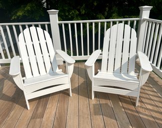 Pair Of Polywood Adirondack Chairs