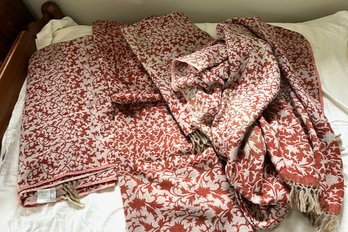 4 Fringed Garnet Hill Curtain Panels