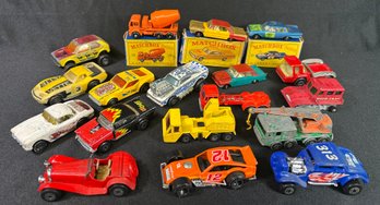 19 Vintage Matchbox Vehicles. With 3 Original Boxes.