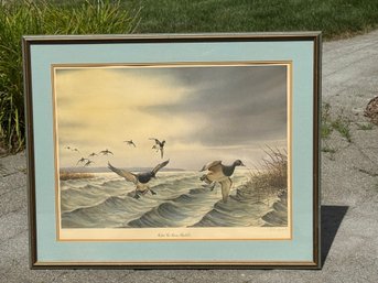 Vintage DG Bryaert 'Before The Storm, Blue Bills' Pencil Signed & Numbered Print