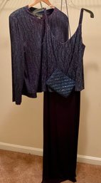 Stunning Formal ALEX EVENINGS 3 Piece Evening Set