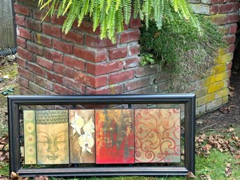 Bombay Company Buddha Orchid Art Piece By Liz Jardaine