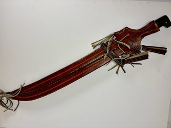 Vintage Corona 152K Machete In Leather Sheath