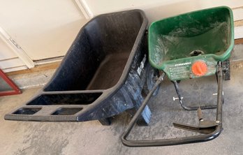 Wheelbarrow And Seeder