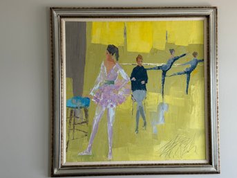 Unknown Artist Oil Painting Of Ballet Dancers