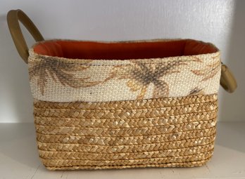 Two Handled Lined Basket