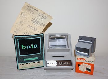 Baia Ultra-Vue I & Cenei Scoper FF Slide Viewers