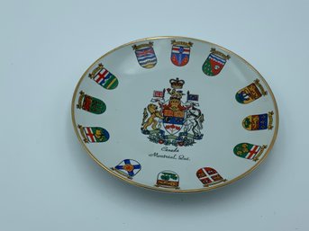 Canada 22K Gold Trimmed Plate