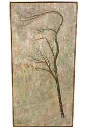 John St.john , Signed Mid Century Oil Painting On Canvas.